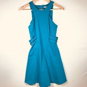 Guess Women's XS High Tide Blue Vivia Skater Dress NWT